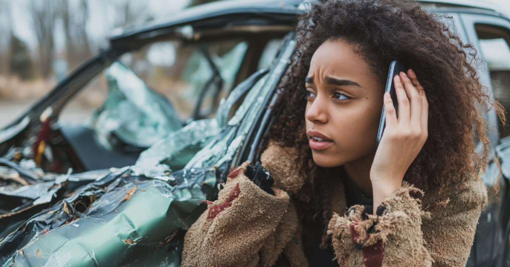 girl calling personal injury lawyer